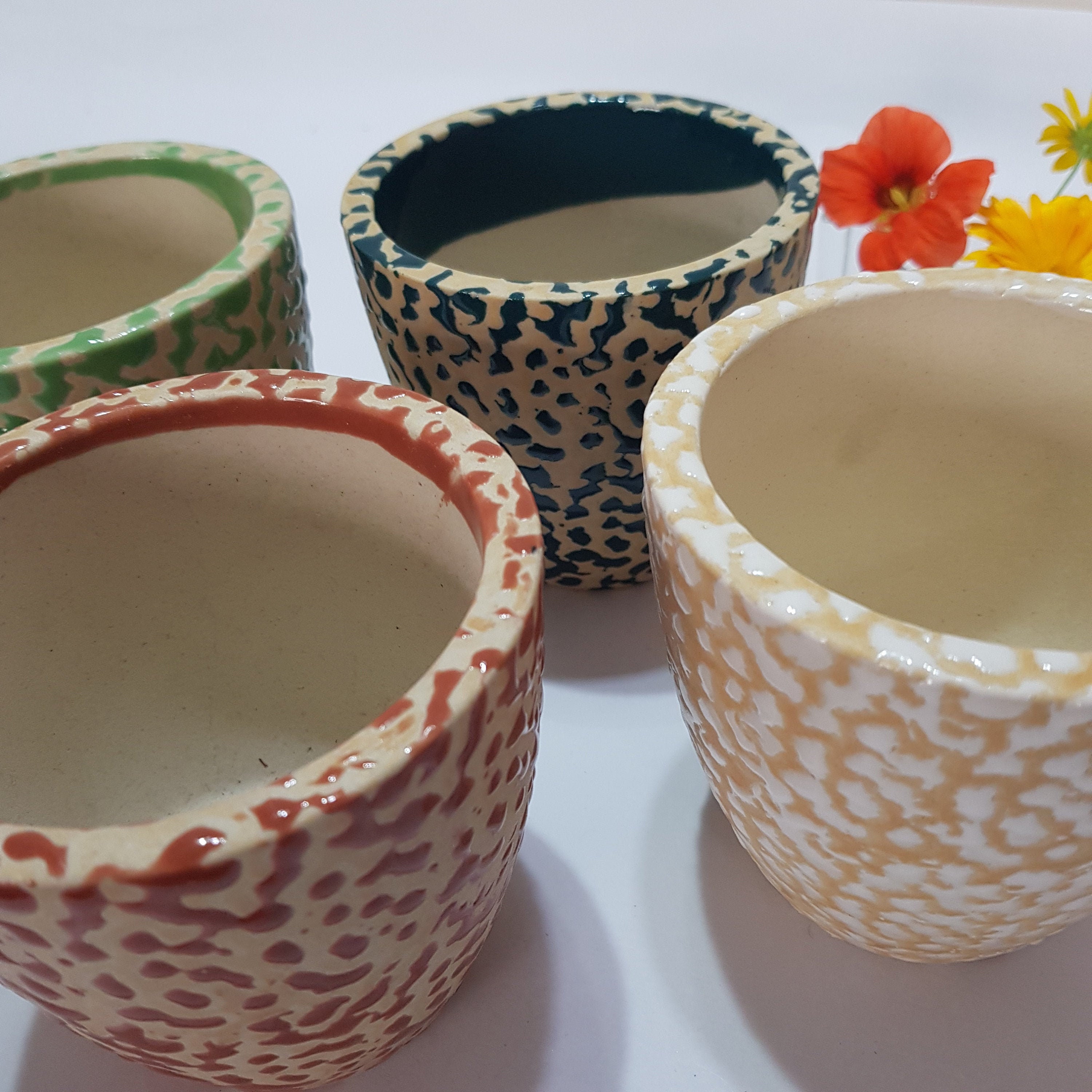 Ceramic Plant Pot / Flower Pot. Indoor Planter Glazed With Etsy Canada