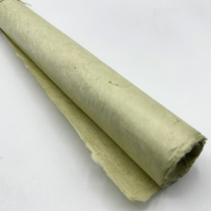 Decorative Lokta Paper Handmade in the Himalayas. Veggie Green, Tree Free & Sustainable - Uses; Wrapping/Decorative/Book binding 60-80GSM