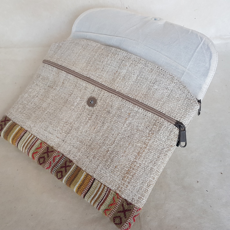 100% Wild Nepali Hemp Tablet Case. 11.5'' or 13'' image 2