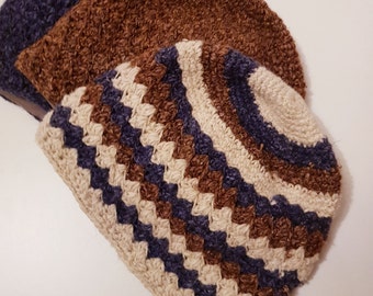 Hemp & Wool Beanie Hat with fleece lining