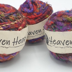 Recycled Sari Silk Yarns - Pack of Three