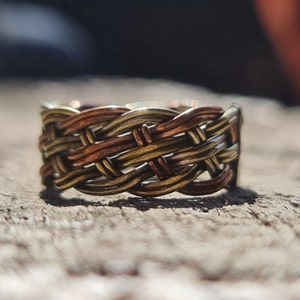 Mixed Metal Ring for Men, handmade in Nepal