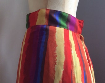 90s Rainbow Midi Skirt