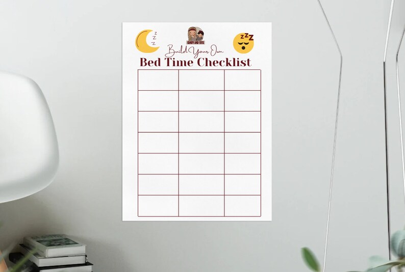 Kids Morning / Bedtime Routine Charts, Cute Printable Checklist ...