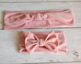 Dusty Pink Mommy and Me Matching Headbands - Mother Daughter  display picture 1