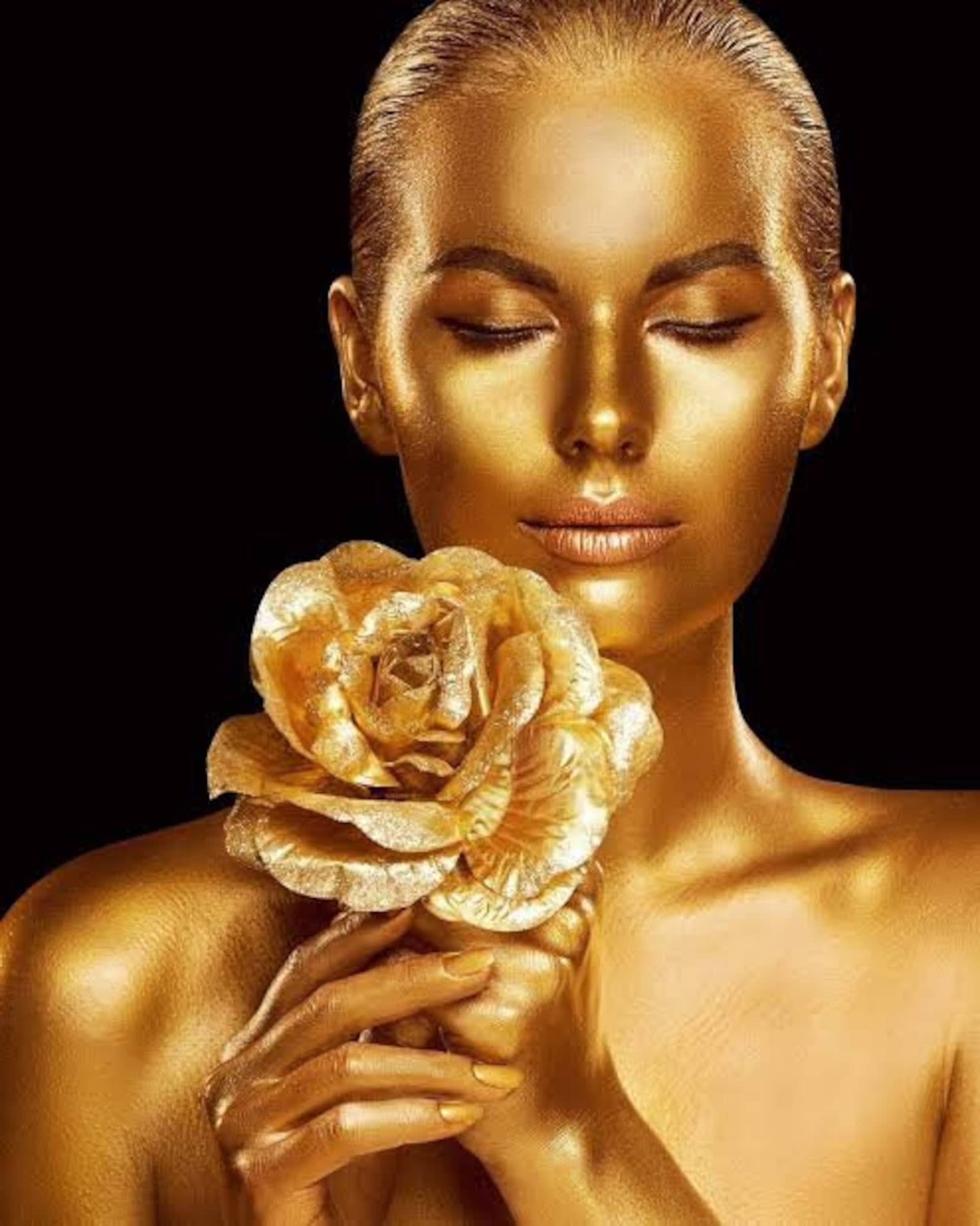 FESTIVAL GOLD Body Glam 1 JAR Body Shimmer Gold Mica Body Glimmer