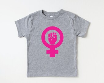 Women's Rights Toddler Tee | Girl Power Children's Shirt | Feminist Graphic Tee | Roe v Wade Protest Apparel for Girls and Boys