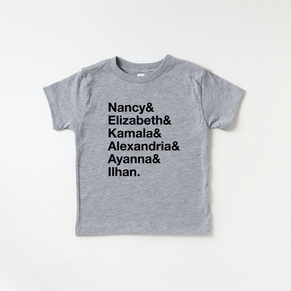 Democrat Women Squad Goals Toddler T-Shirt | Nancy Pelosi Elizabeth Warren Kamala Harris Alexandra Ocasio Cortez Ayanna Pressley Ilhan Omar