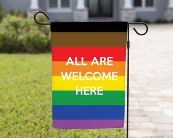 All Are Welcome Here Banner - Etsy