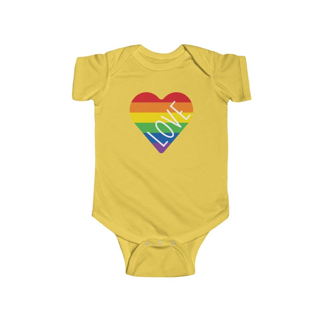 Love Gay Pride Baby Bodysuit Love Is Love Infant Romper | Etsy