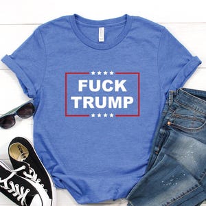 Fuck Trump T-Shirt, FDT Unisex Shirt, Not My President, No Kings Protest Merch, Convicted Felon Traitor Treason Rapist, Foxtrot Delta Tango