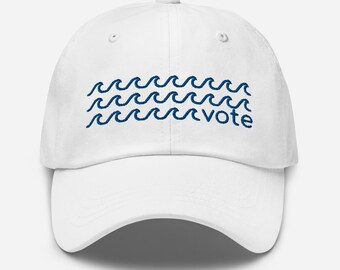 Blue Wave Hat, Vote Democrat Baseball Cap, Vote Blue No Matter Who, Harris Walz 2024, Kamala Victory Inauguration Gift