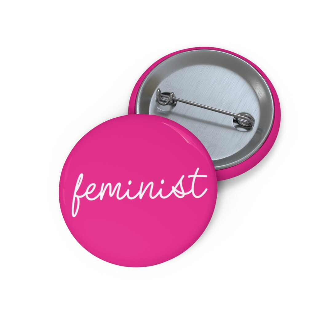 Women Rights Rally Button Feminist Pin Back Button, Women's Rights Are Human Rights, Women's ...