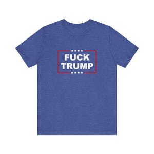 Camiseta "Fuck Trump", camiseta unisex FDT, "No es mi presidente", mercancía de protesta "No Kings", traidor, violador y delincuente convicto, Foxtrot Delta Tango imagen 9