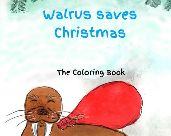 Libro da colorare per bambini con illustrazioni originali / Pagine da colorare per bambini disegnate a mano / Libro da colorare stampabile per bambini