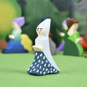 Handmade Wooden Fairy Figures: Waldorf Toy Set