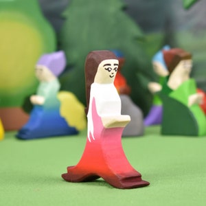 Handmade Wooden Fairy Figures: Waldorf Toy Set