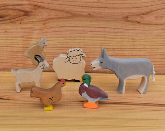 Holz Waage Spielzeug Set von 7 Baby wilde Tiere | Etsy Holz Waage Spielzeug Set von 7 Baby wilde Tiere | Etsy