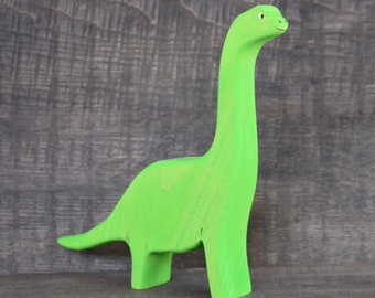 Jouet dinosaure en bois | Jouets Waldorf | Jouets en bois | Jouets Jurassic Park | Brachiosaure
