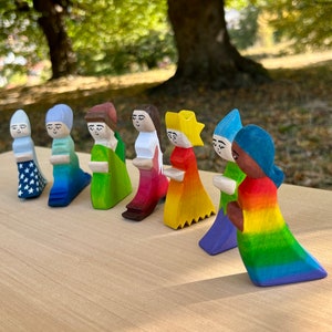Handmade Wooden Fairy Dolls: Waldorf Open Ended Toys