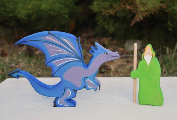 wooden dragon toy
