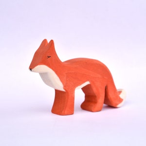 Wooden toy animals | Fox figurine | Waldorf Toys | Wooden toys for toddlers | Woodland animals | Wood animals