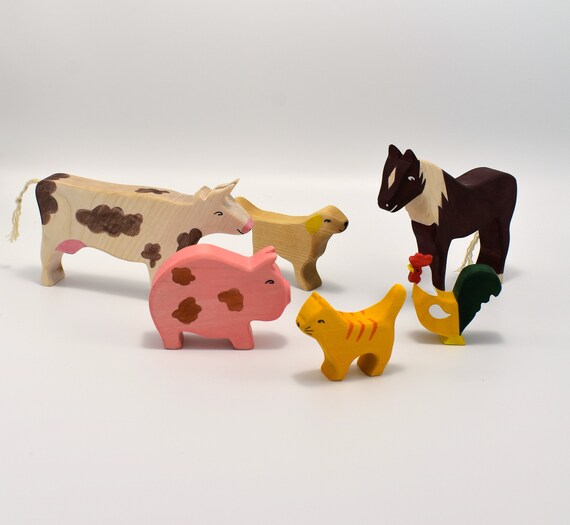 waldorf wooden animals
