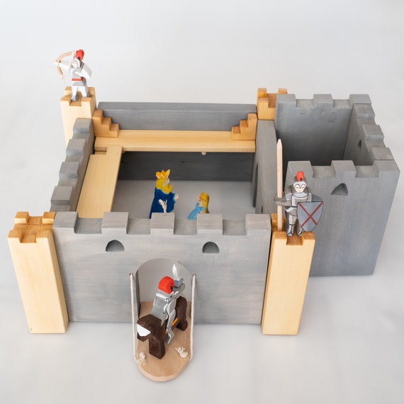 Chateau fort, jouets en bois