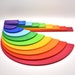 HUGE Wooden Rainbow Semicircles & Building Boards | Rainbow Stacker | Waldorf Toys | Wooden Blocks | Wooden Toys 