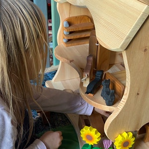 Holzspielzeug Tier Hunde Waldorf Spielzeug Tiere aus Holz Handgefertigtes Holzspielzeug Spielzeug mit offenem Ende Bild 7