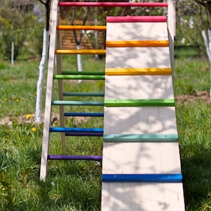 Pikler Triangle & Ramp Set | Montessori Wooden Climbing Triangle ...