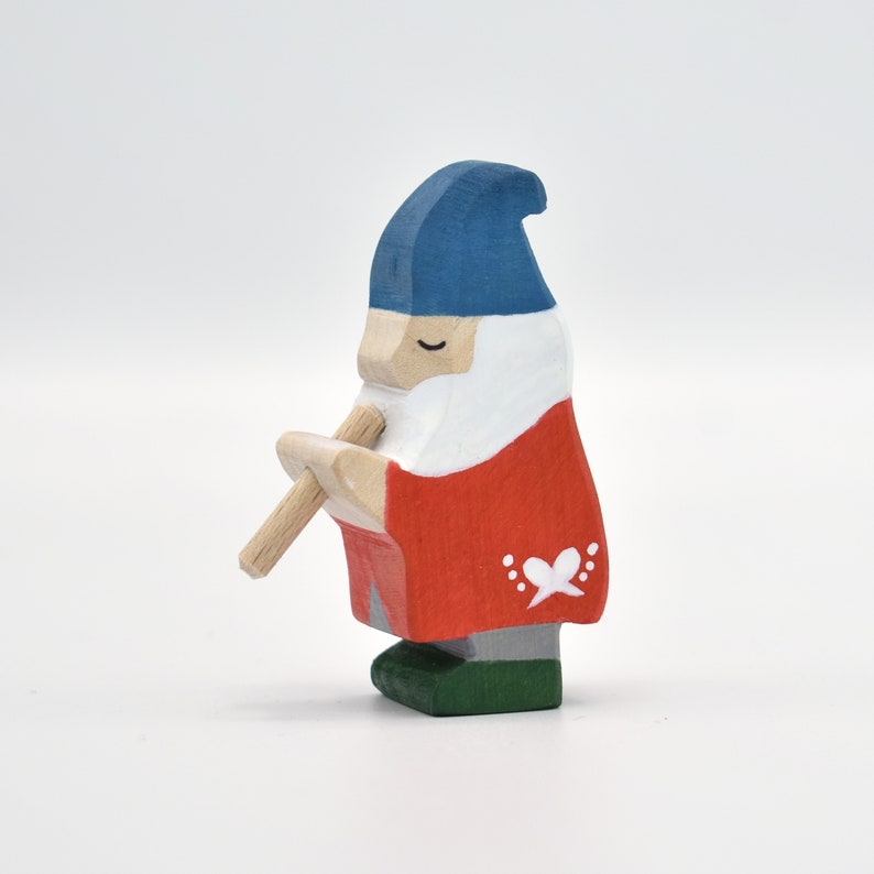 Wooden Gnome Figurines Waldorf Wooden Toys Holiday Decor Etsy