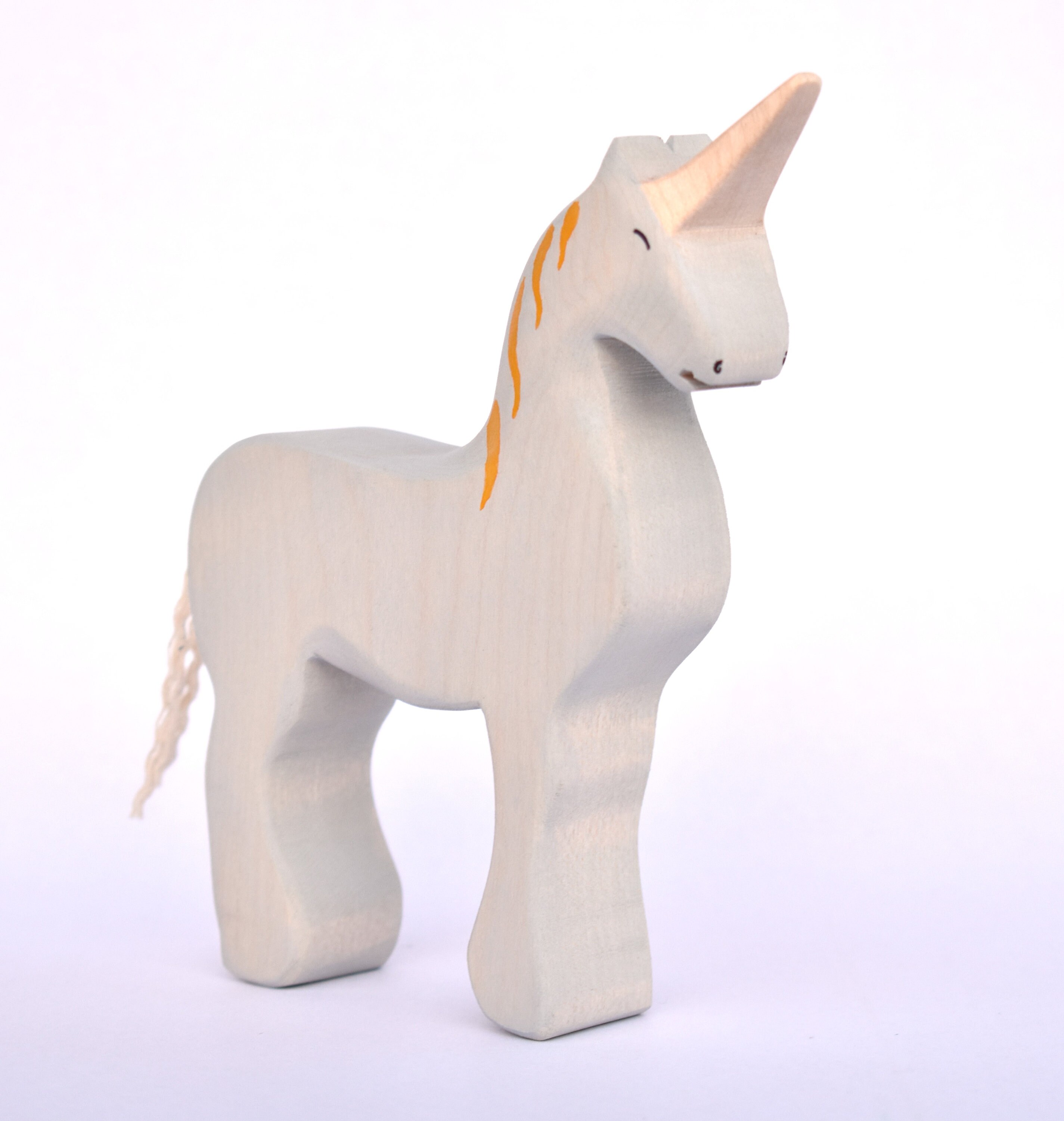 Wooden unicorn Waldorf toys Wooden toys Unicorn ornament Etsy