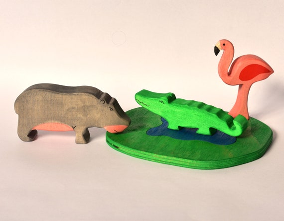 17 Waldorf Toys African Animals Waldorf Wooden Toys 