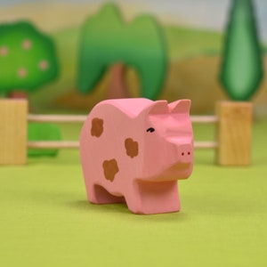 Prosciutto Schwein: Bergahorn Waldorf Holz Spielzeug Tier