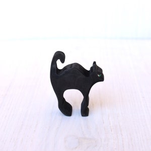 Sycamore Maple Black Cat Toy: Waldorf Halloween Decor