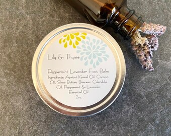 Peppermint Lavender Foot Balm