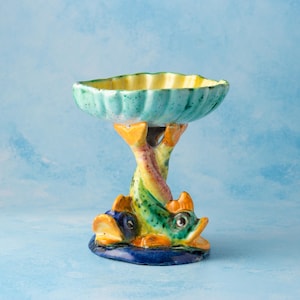 ICAV Giordano Vietri small stand, Italian ceramics