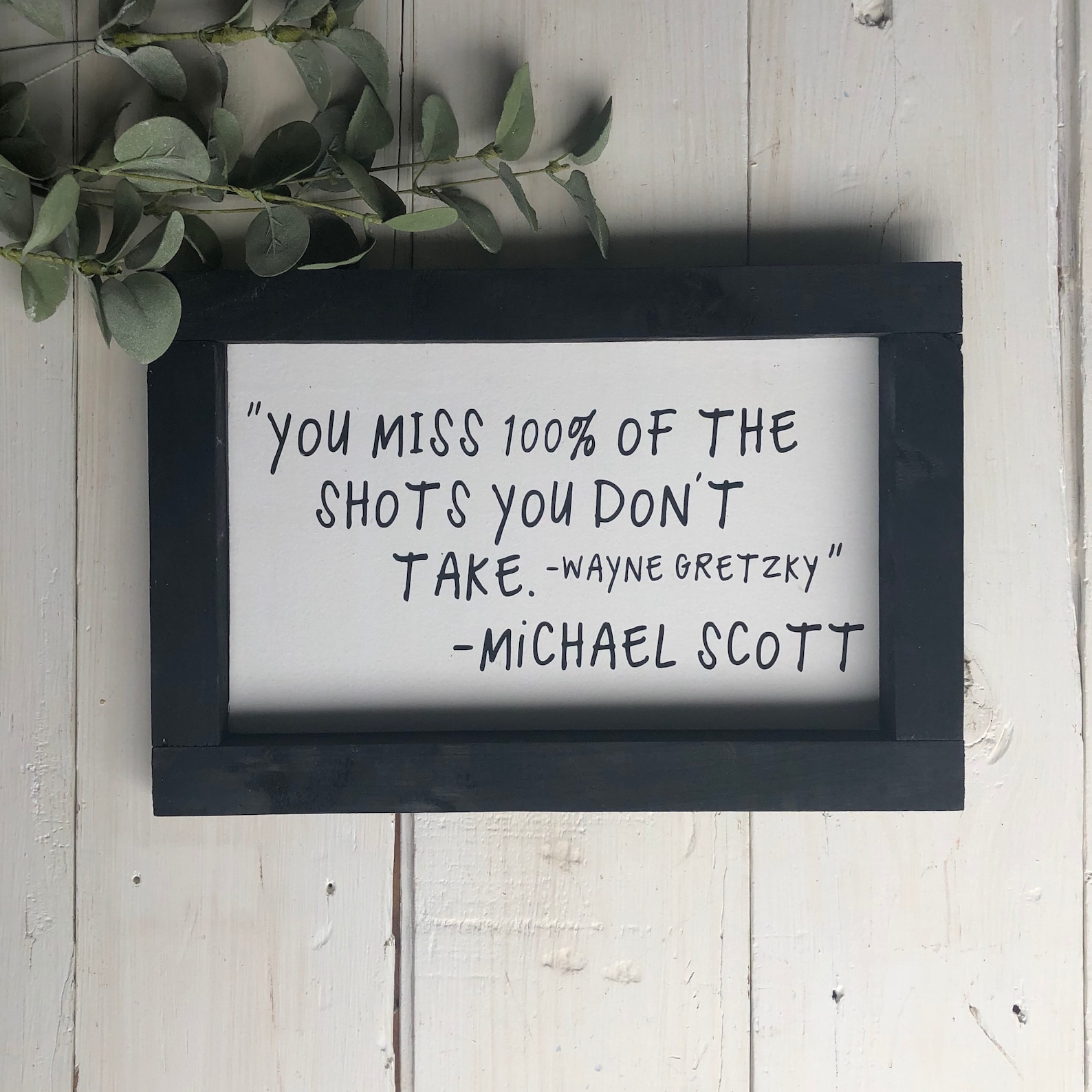 You Miss 100 of the Shots You Dont Take Michael Scott / the Etsy