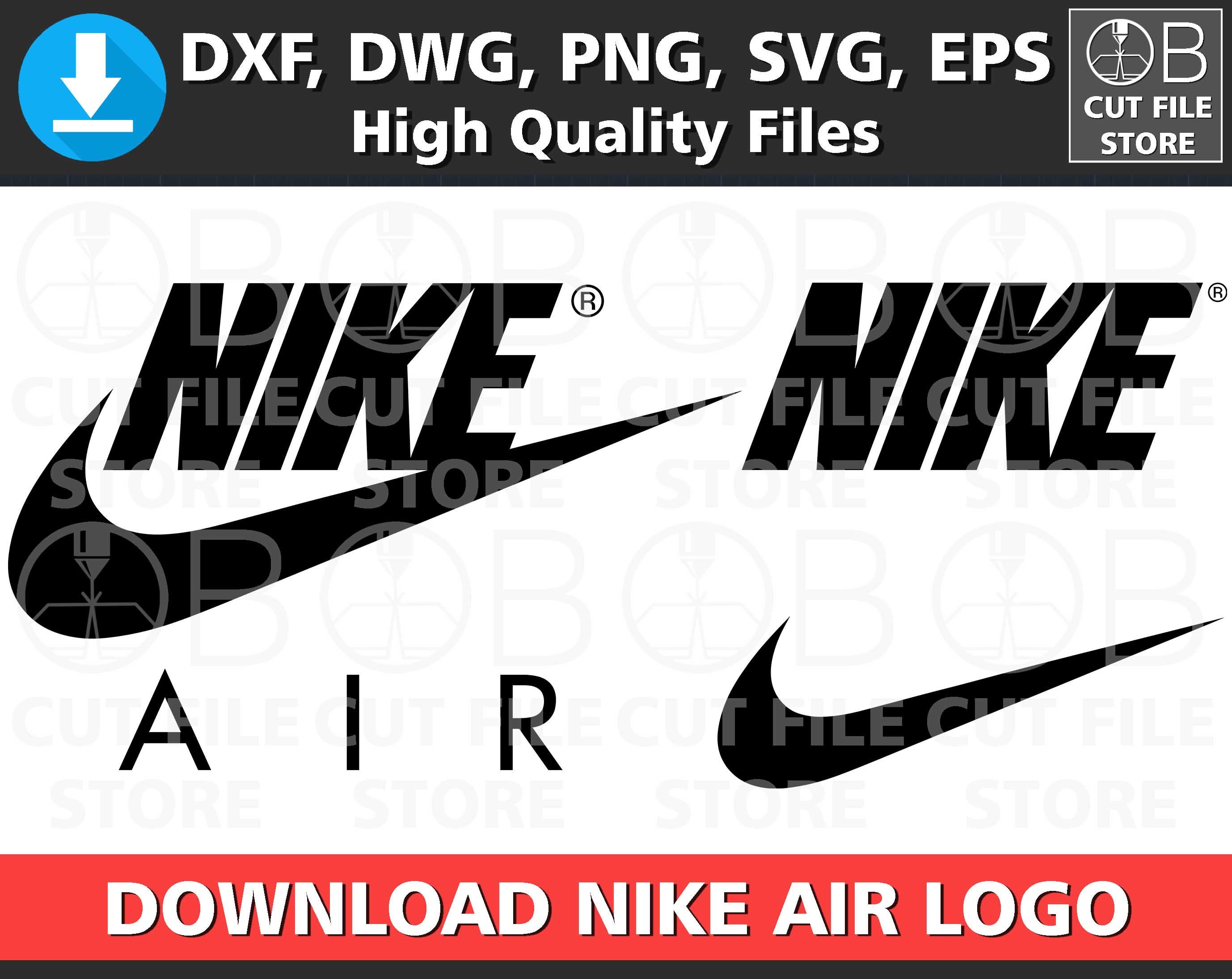Download NIKE AIR LOGO Dxf Dwg Svg Png Eps Format Download Nike | Etsy