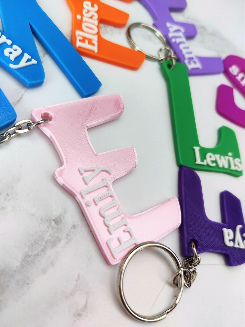 Bulk Personalised Initial Keyrings Bulk Buy Personalized Etsy