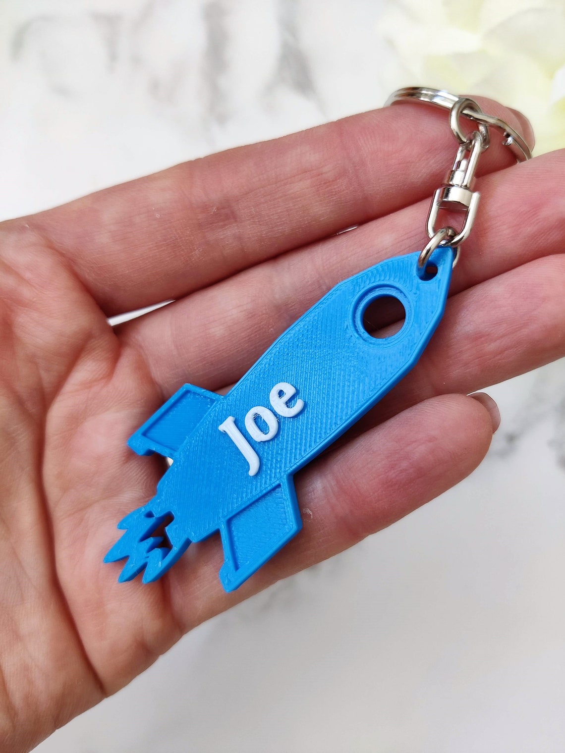 Personalised Rocket Keyring Personalized Rocket Keychain Etsy UK