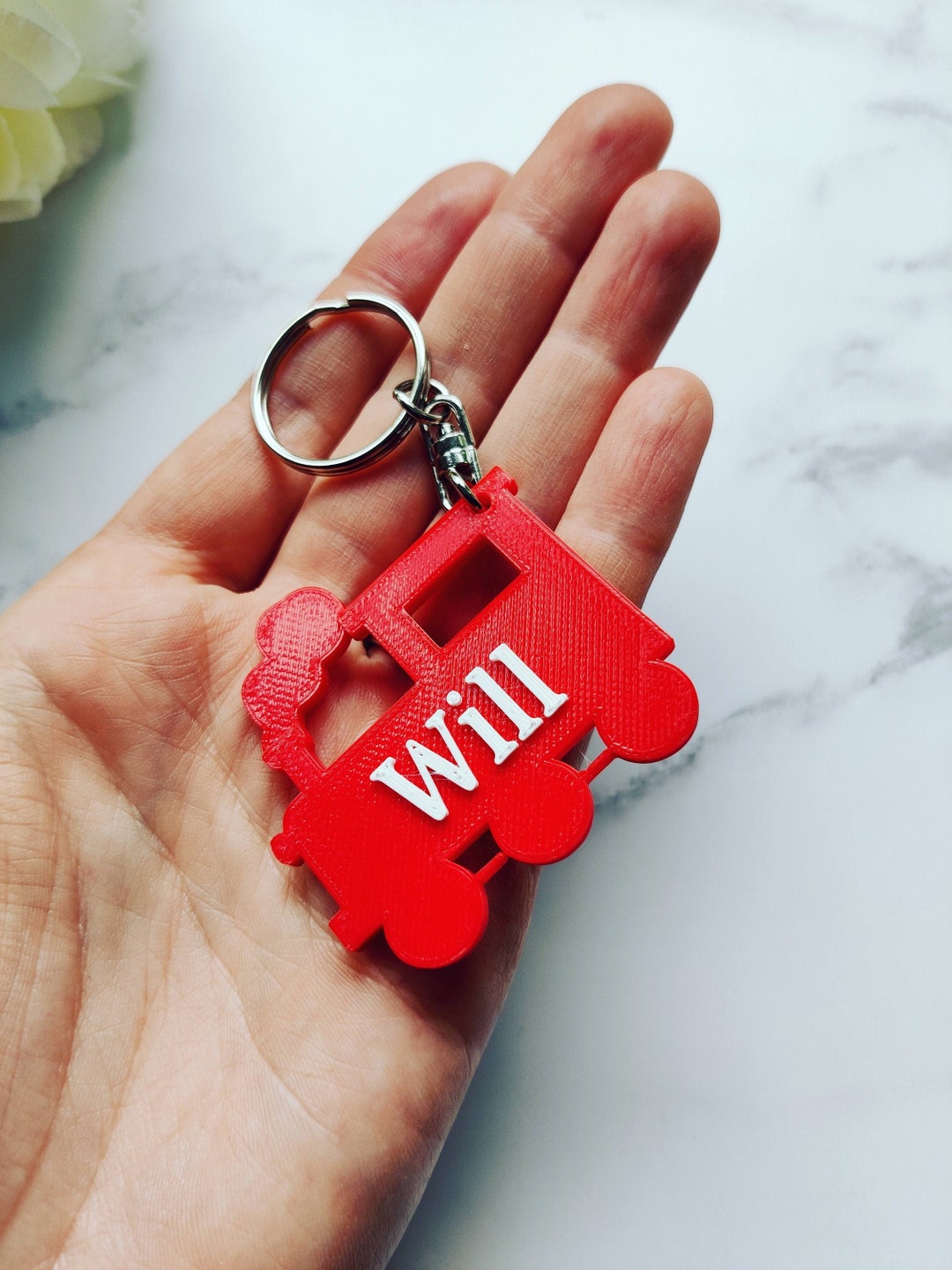 Personalised Train Keyring, Personalized Train Keychain, Under 5 Pounds ...