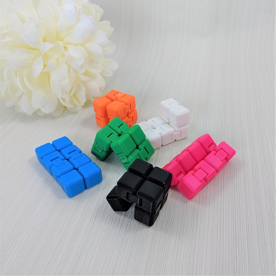 Single Color Fidget Cube Fidget Toy Infinity Cube Fidget Widget Stress  Relief 3D Printed Fidget Fidget Box 