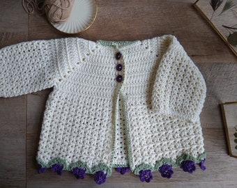 The Helen Sweater - Baby Crocheted Sweater