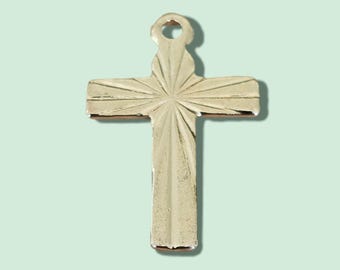 Vintage Pendant - Small 18K Gold Plated Crucifix (Cross) Pendant