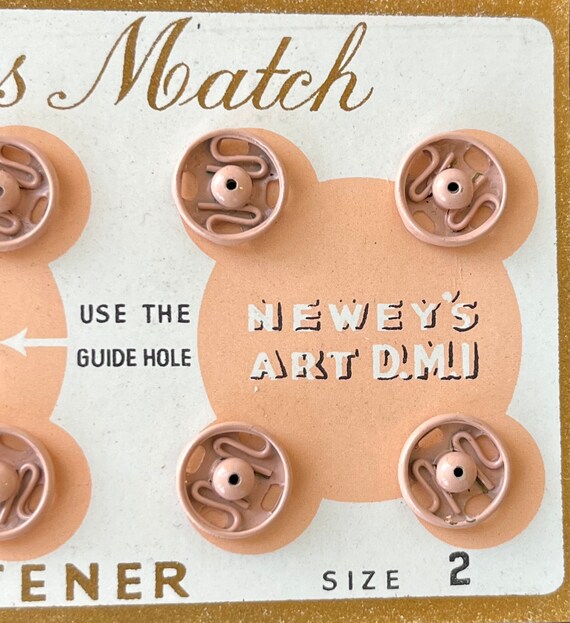 Vintage Neweys Black Snap Fasteners Size 00 (7mm) Vintage Neweys Black Snap Fasteners Size 00 (7mm)