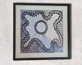 Original Framed Doodle Art #4