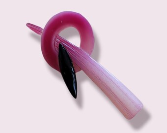 Genuine Vintage Acrylic Pink Pin