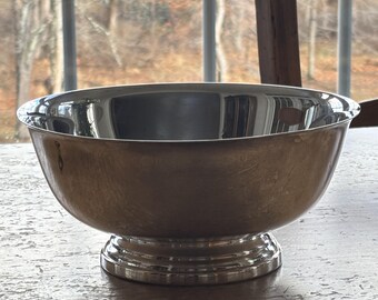 Vintage Original Gorham Silver Plated Paul Revere Style 9" Bowl
